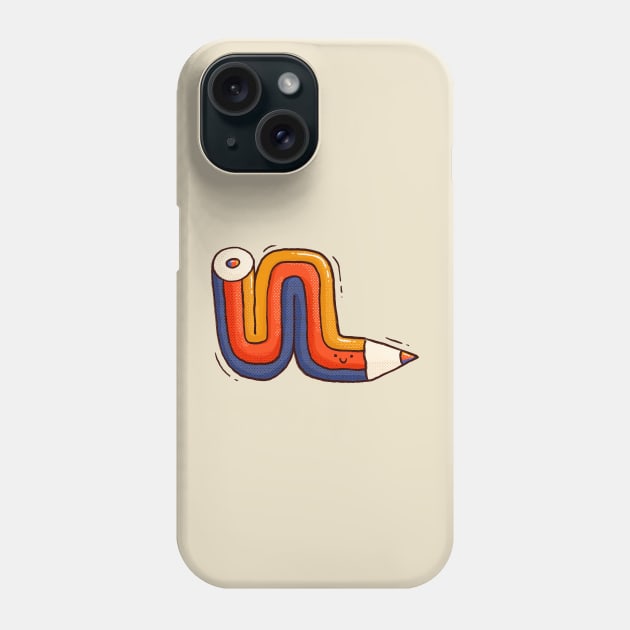 Tricolored Pencil Phone Case by Tania Tania