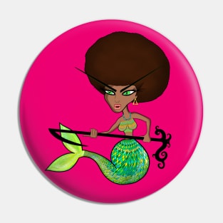 Afro Mermaid Pin