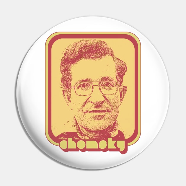 Noam Chomsky // Retro 90s Tribute Styled Fan Design Pin by DankFutura