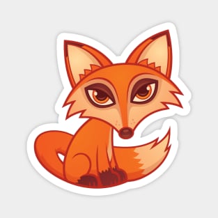 Cartoon Red Fox Magnet