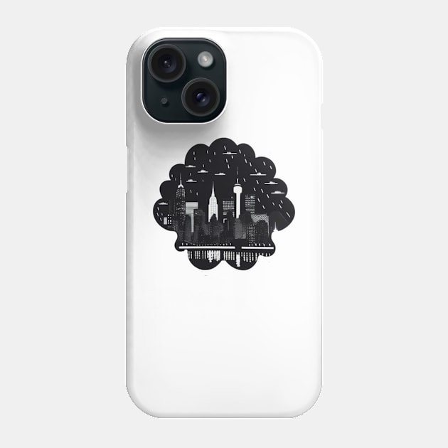 Rainy new York Phone Case by K-sh0p