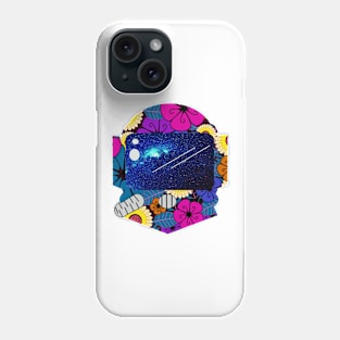 astronaut full flowers Phone Case