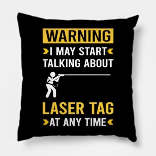 Warning Laser Tag Pillow