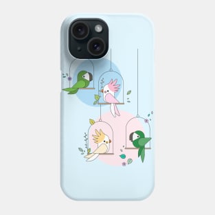 Parrots and Cockatoos Cute Design Phone Case