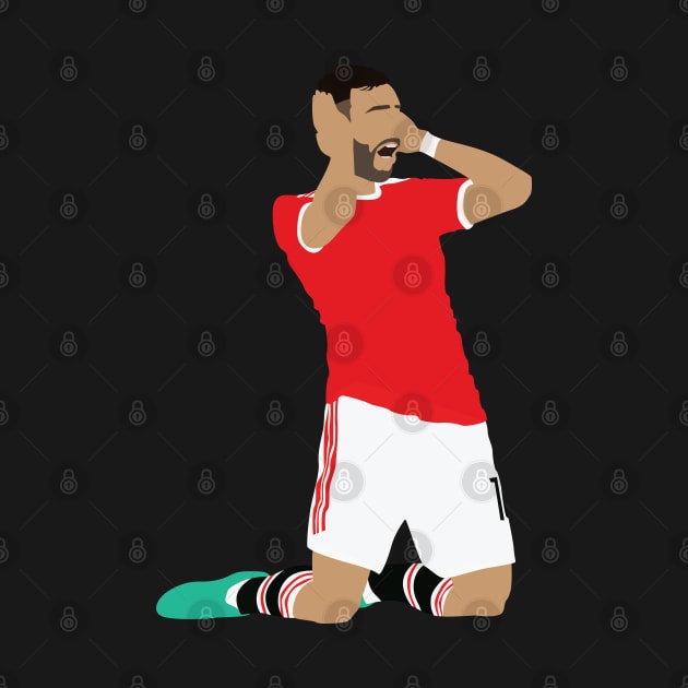 Bruno Fernandes Man Utd Iconic Celebration by Jackshun