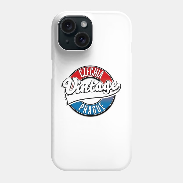 Czechia Prague vintage logo Phone Case by nickemporium1