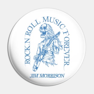 Jim Morrison ./// Skeleton Guitar Pin
