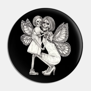 Skeletons lovers mother and daughter fairy. Pin