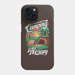 Camping is My Therapy. Phone Case