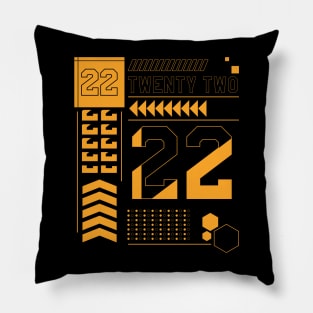 22 || Special Number || Sportswear | twenty two Pillow