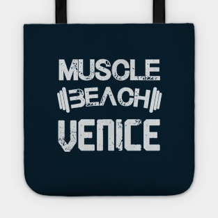 Muscle beach - Venice - California (light lettering) Tote