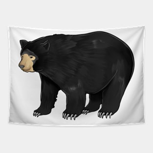 Drawing of an American black bear Tapestry