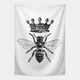 Queen Bee | Black and White Tapestry