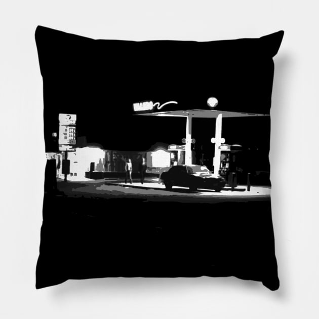 Gas Station Pillow by procrastitron4000