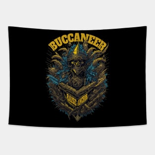 buccaneer techno rave pirate Tapestry