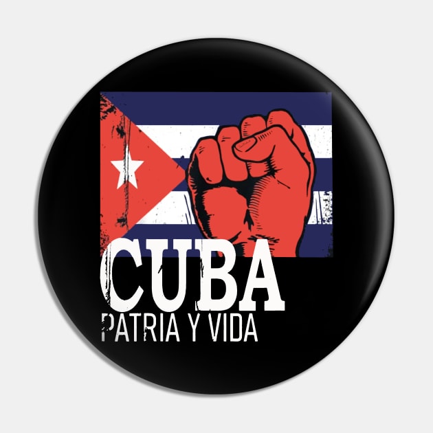 Cuba Flag Cuba Power Cuban Pride Vintage Pin by dyazagita