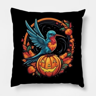 Hummingbird Halloween Pillow