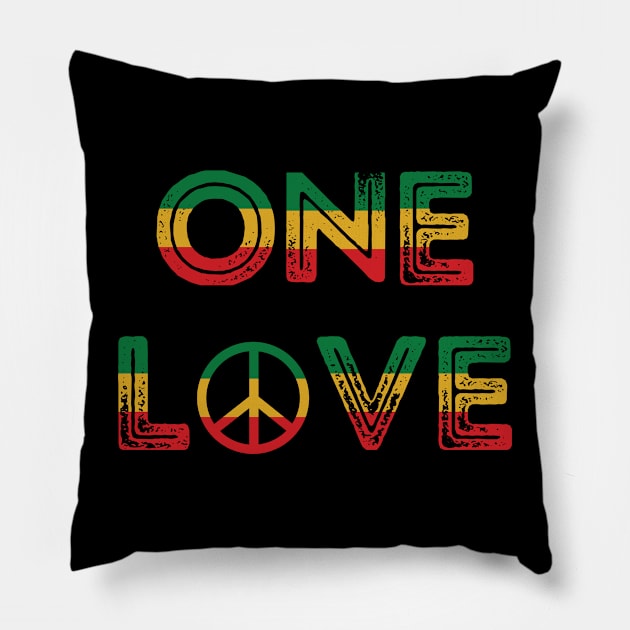 Jamaica - One Love Pillow by UrbanLifeApparel