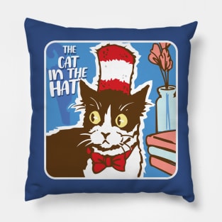 Cat in Hat Book Character Pillow