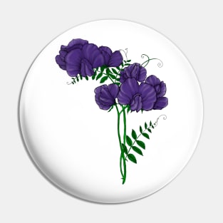 Purple sweet peas Pin