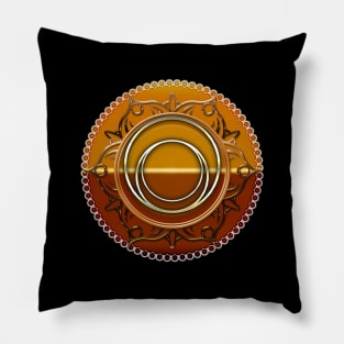 Sacral Chakra Orange Rose Svadhisthana Overlay Throw Pillow