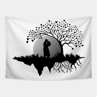 Full Moon Lovers Tapestry