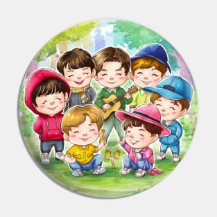 BTS All Members Pin