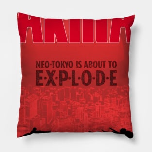 Akira minimalist poster Pillow