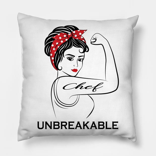 Chef Unbreakable Pillow by Marc