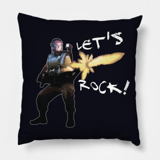 Aliens (1986) Vasquez: LET'S ROCK! (fire opacity: 100%) Pillow