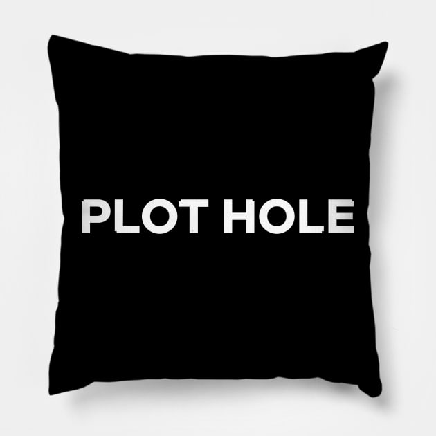 Plot Hole Pillow by ReviewReviewPodcast