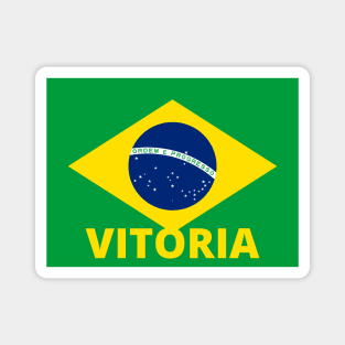 Vitoria City in Brazilian Flag Magnet