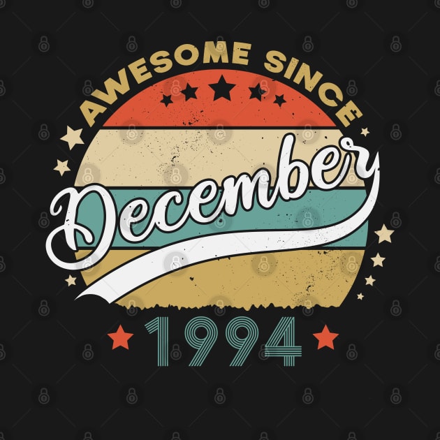 Awesome Since December 1994 Birthday Retro Sunset Vintage by SbeenShirts