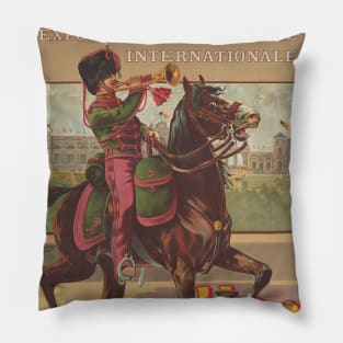 Bruxelles Belgium Vintage Poster 1910 Pillow