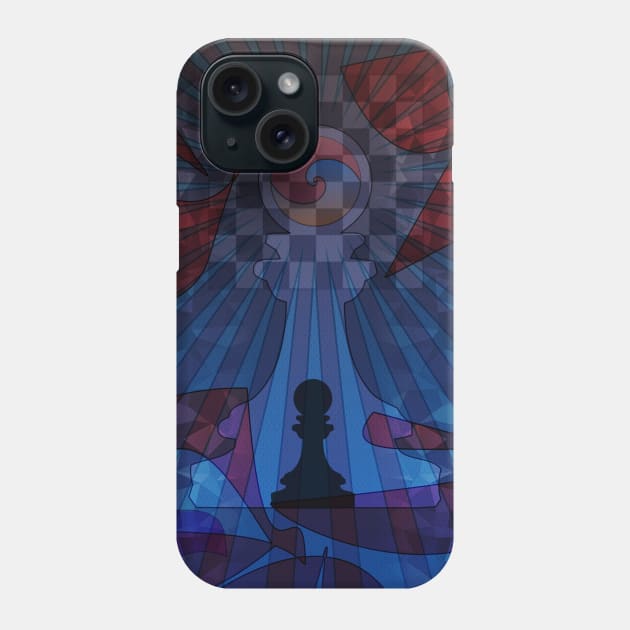 Black Pawn Phone Case by Spaksu