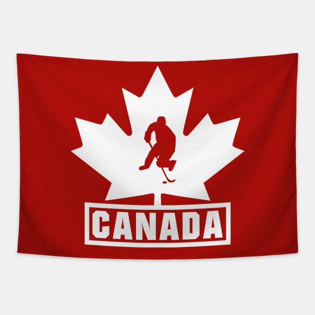 Hockey Canada Tapestry by colorsplash