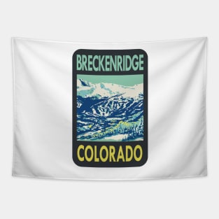 Vintage Breckenridge Colorado travel sticker Tapestry