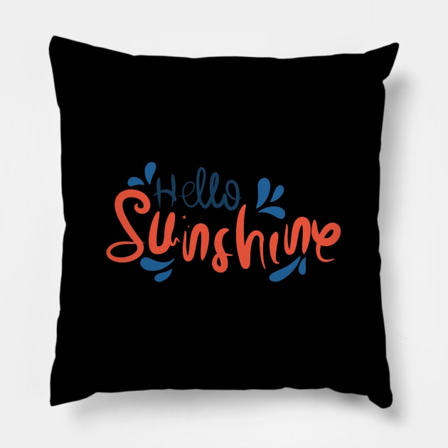 Hello Sunshine Pillow by Distrowlinc