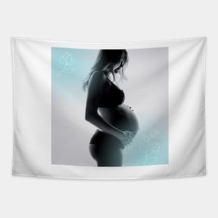 Pregnant women mom & mather love Tapestry