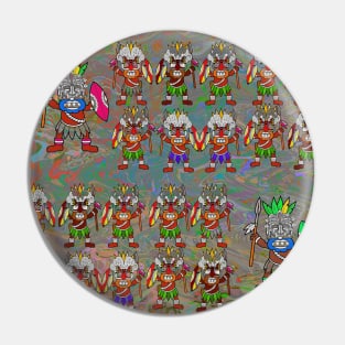 Dance of African Warriors V3 Pin