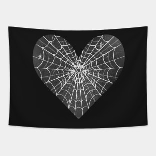 Spider Web Heart V35 Tapestry