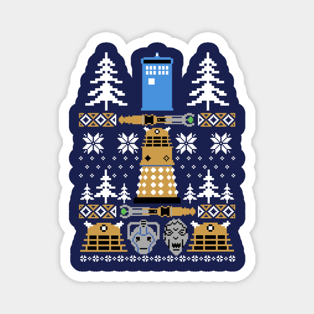 Doctor Who Ugly Sweater Magnet by APSketches