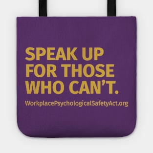 Speak up for those who can't Tote