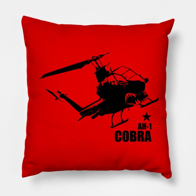 AH-1 Cobra Helicopter Gunship Pillow by TCP