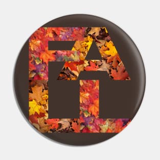 Falling for Autumn: Leafy Letters Tee Pin