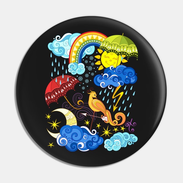 Fairytale Weather Forecast Print Pin by lissantee