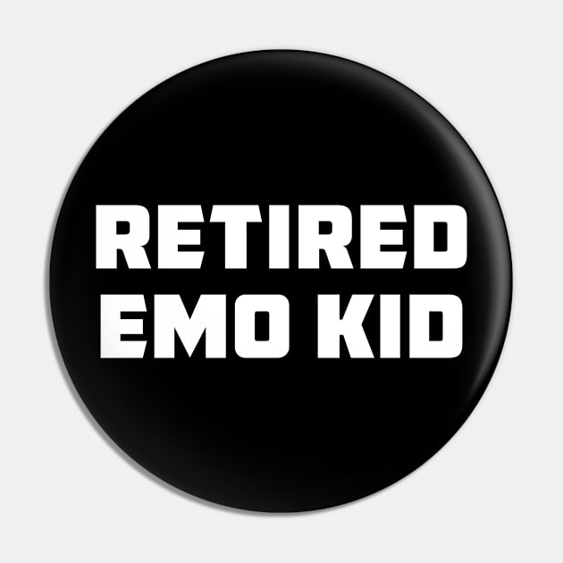 Retired Emo Kid Pin by redsoldesign