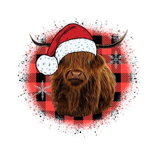 Christmas Highland Cow T-Shirt