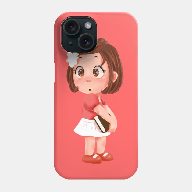 Litle Cute Girl - Hameoart Phone Case by Hameo Art