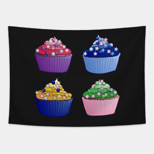 Inner Senshi Cupcakes Pattern Tapestry